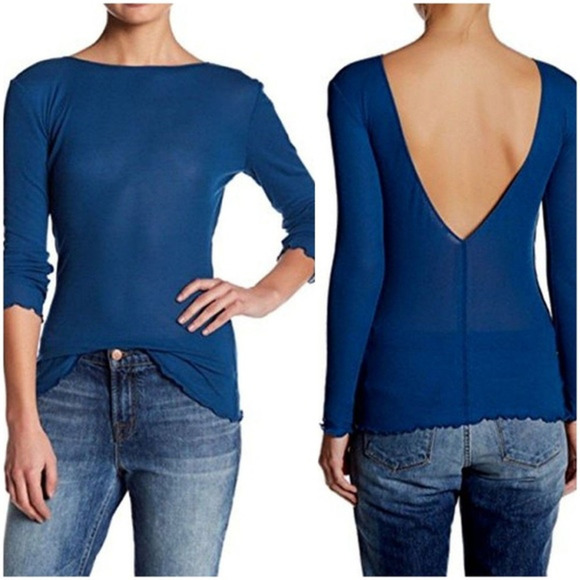 Free People‎ Women's Blouse Eyes Wide Open Long-Sle - Picture 1 of 1